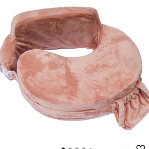 My Brest Friend Nursing Pillow Women OS Pink Plush Wrap Around Backrest Support